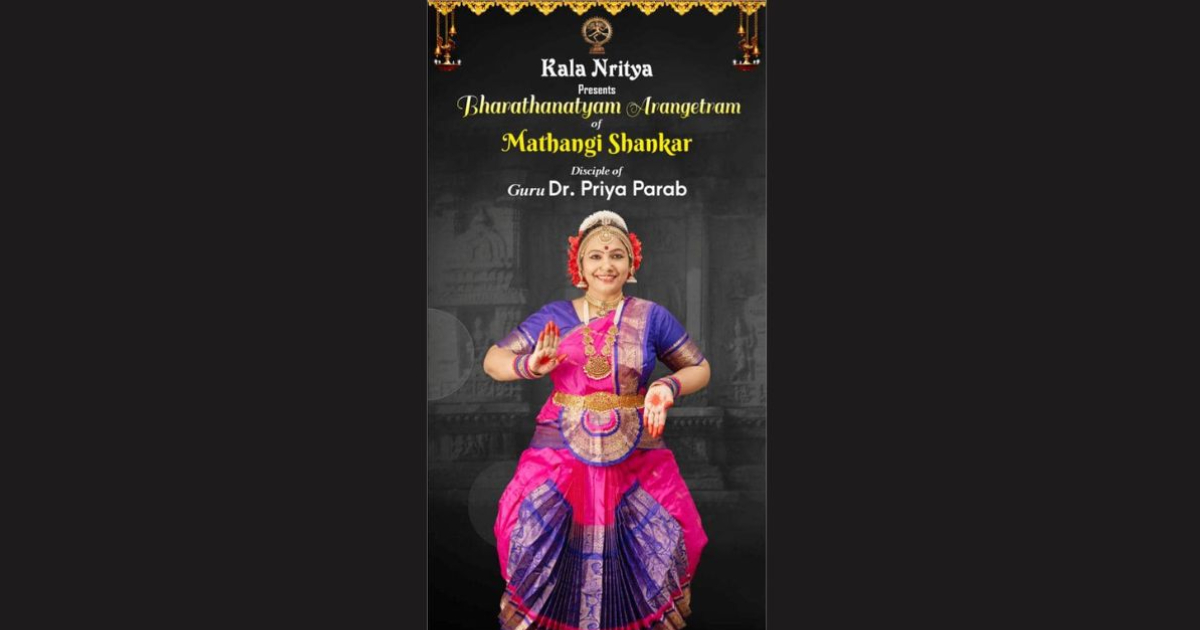 Renowned I.T. Architect Mathangi Shankar made her Debut in Bharatanatyam Arenghetram